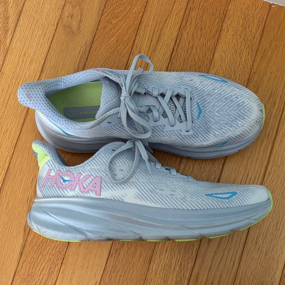 HOKA Clifton 9 Seagull gray